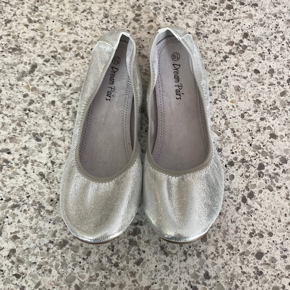 Silver flats never worn